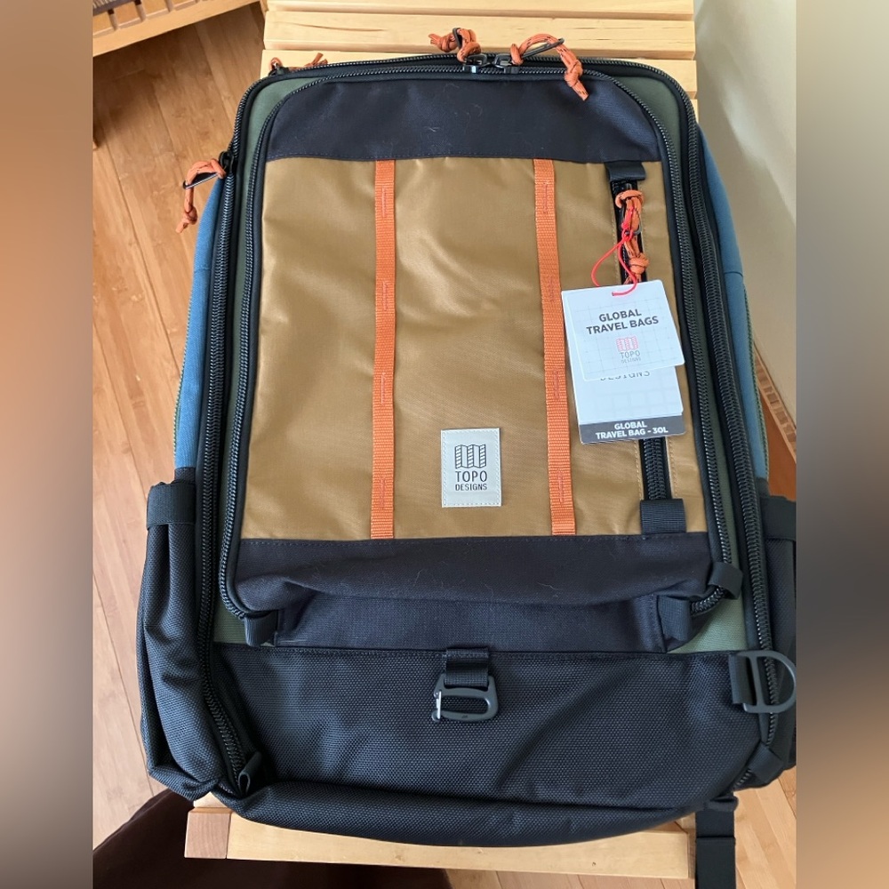 Topo Designs Global Travel Bag 30L Tri-color NWT